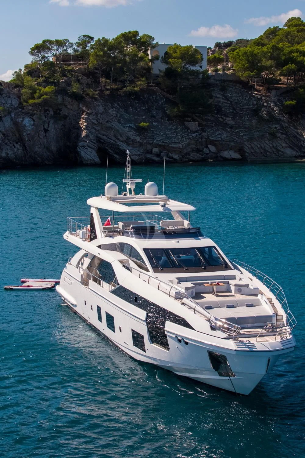a boat on the water aboard CLOUDY BAY Yacht for Sale