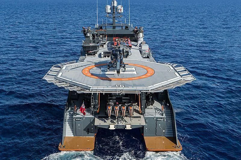 a ship in the water aboard HODOR Yacht for Charter