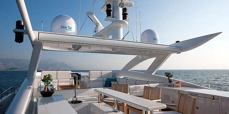 a boat on the water aboard AILISH V Yacht for Sale