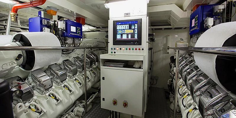 a machine with a screen aboard AILISH V Yacht for Sale