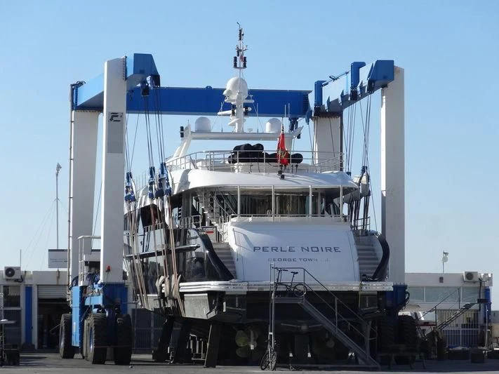 a large white boat aboard AILISH V Yacht for Sale