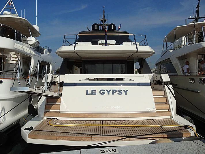 a boat on a dock aboard PIOLA Yacht for Sale