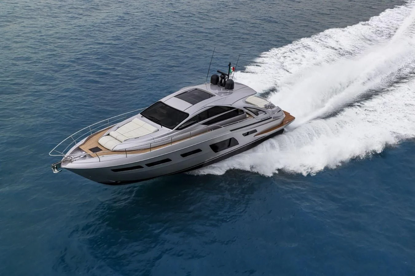 a boat on the water aboard PERSHING 7X Yacht for Sale