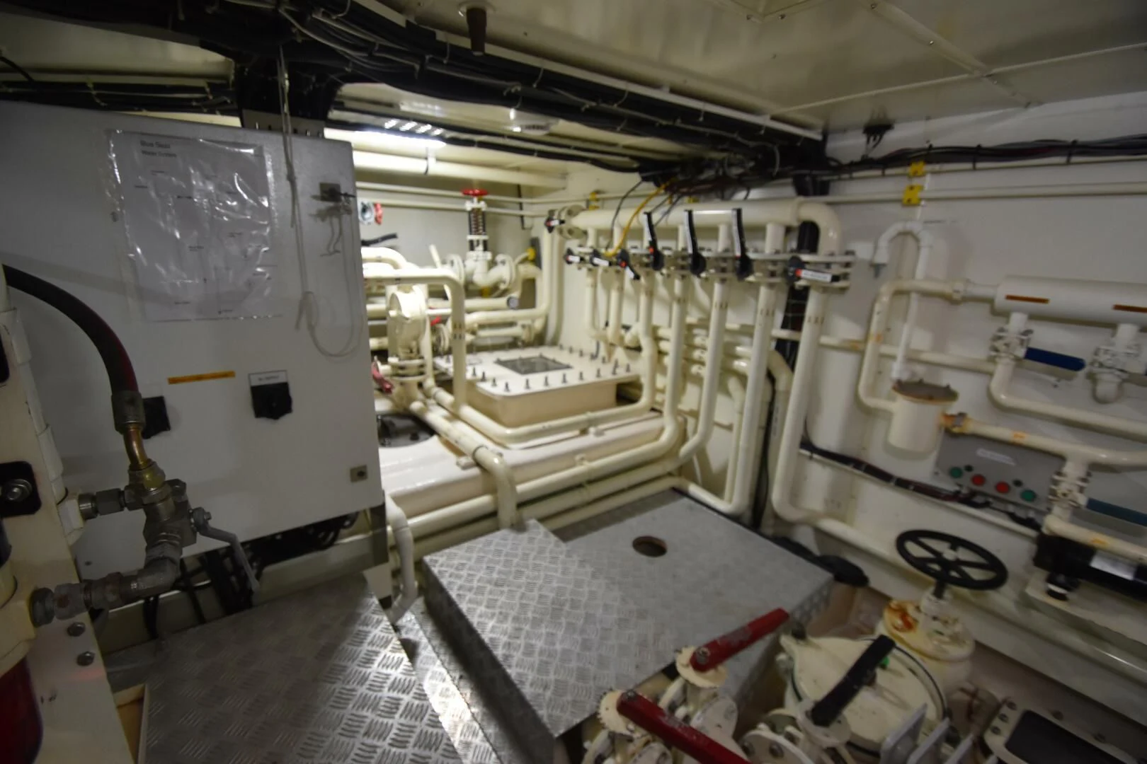 a room with machinery aboard BLUE SEAS Yacht for Sale