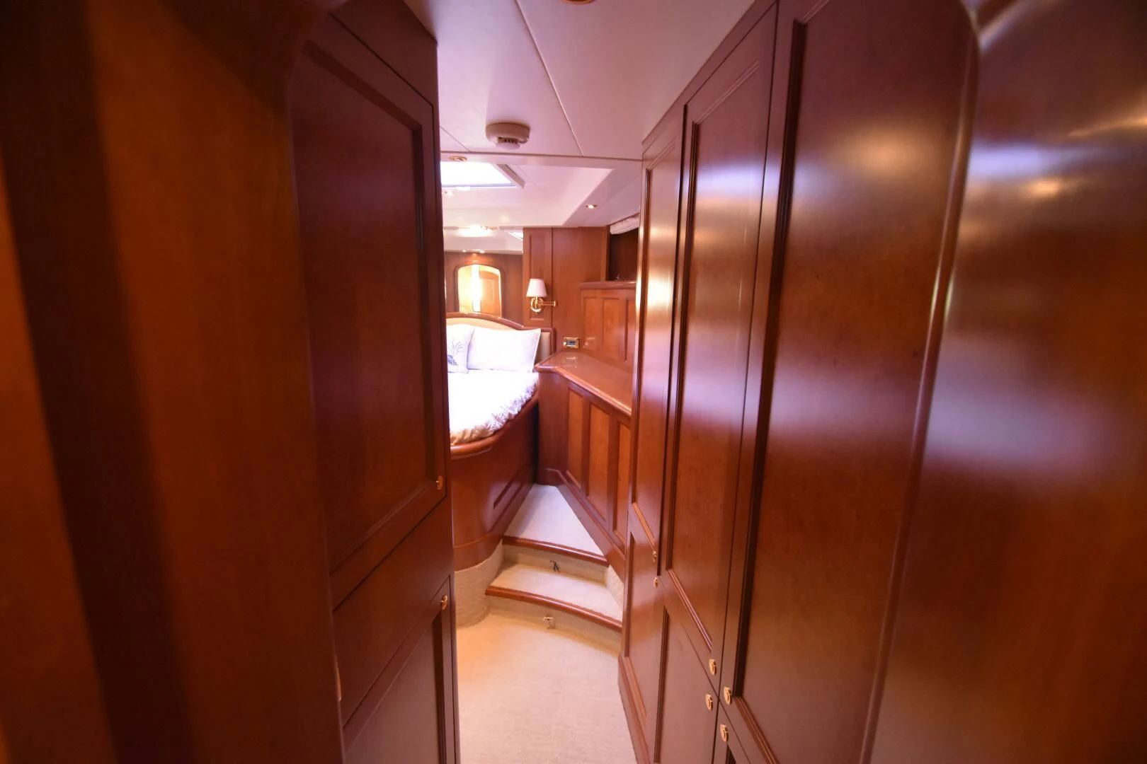 a bathroom with a shower unit aboard BLUE SEAS Yacht for Sale