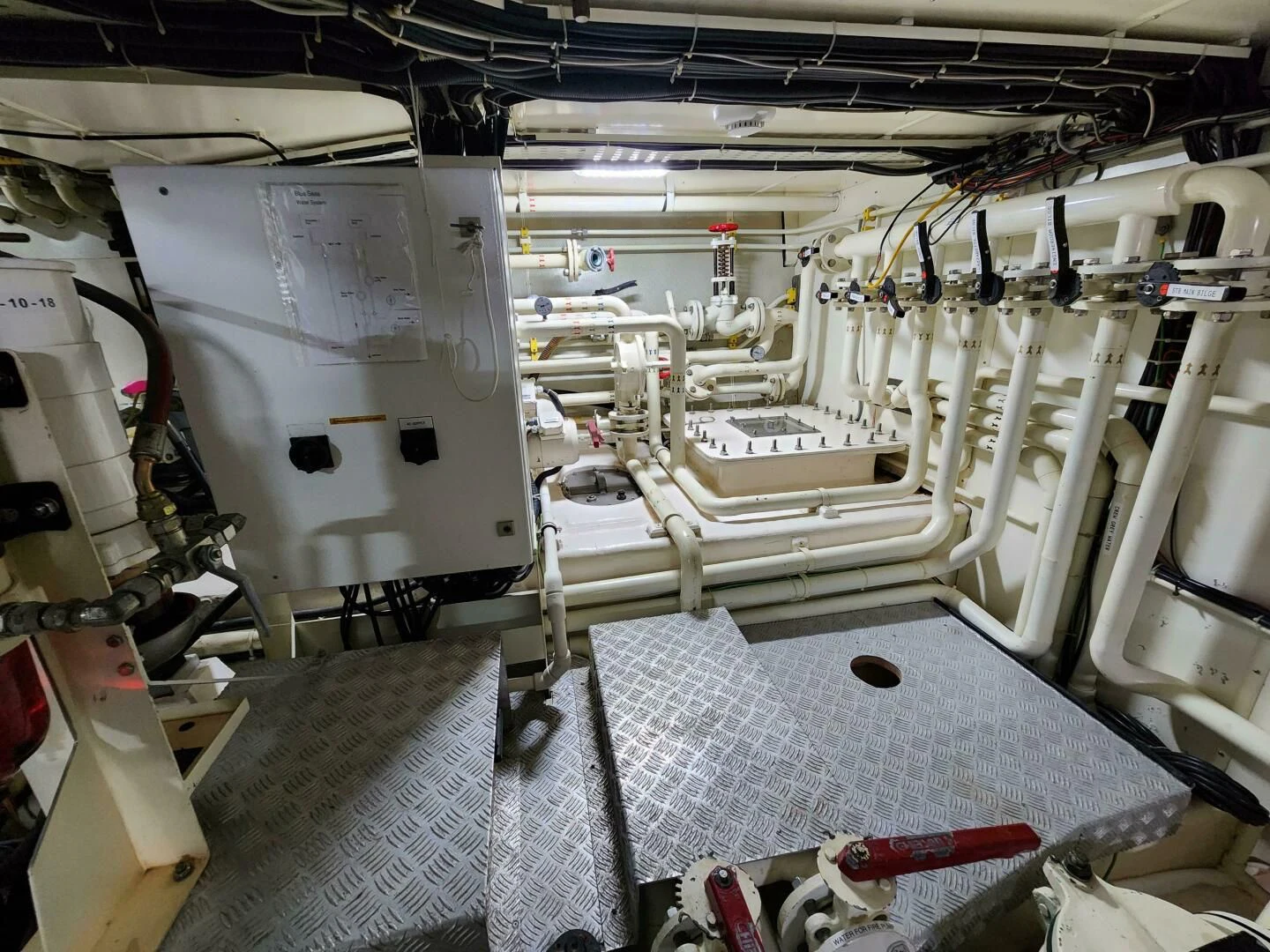 a room with machinery aboard BLUE SEAS Yacht for Sale