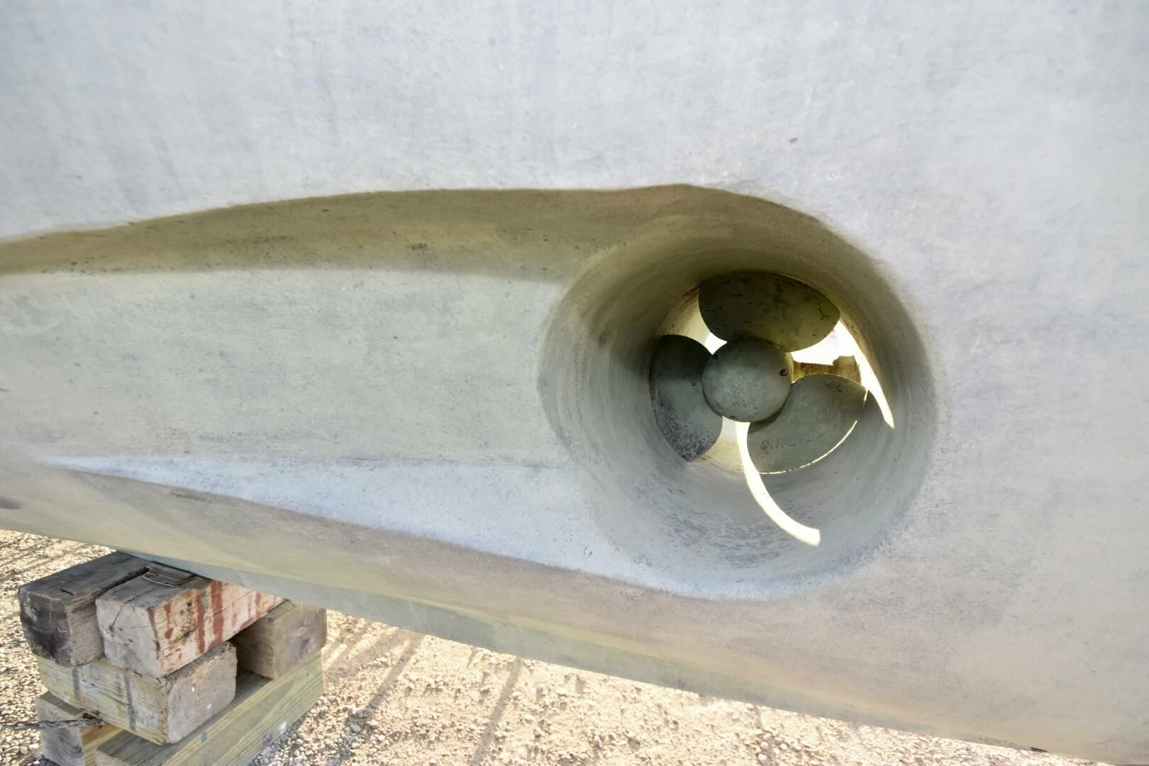 a circular object with a light on it aboard BLUE SEAS Yacht for Sale