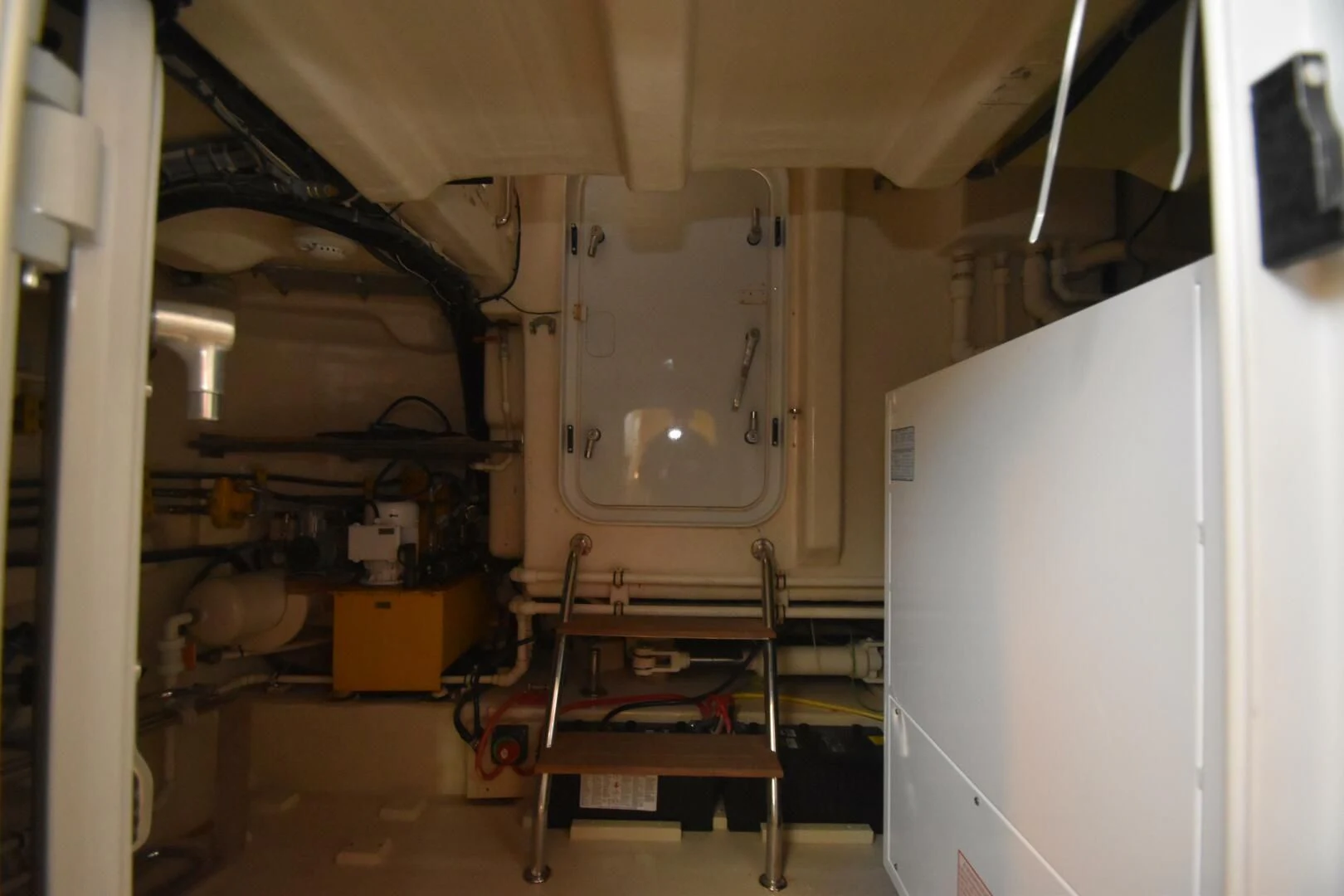 a machine in a room aboard BLUE SEAS Yacht for Sale
