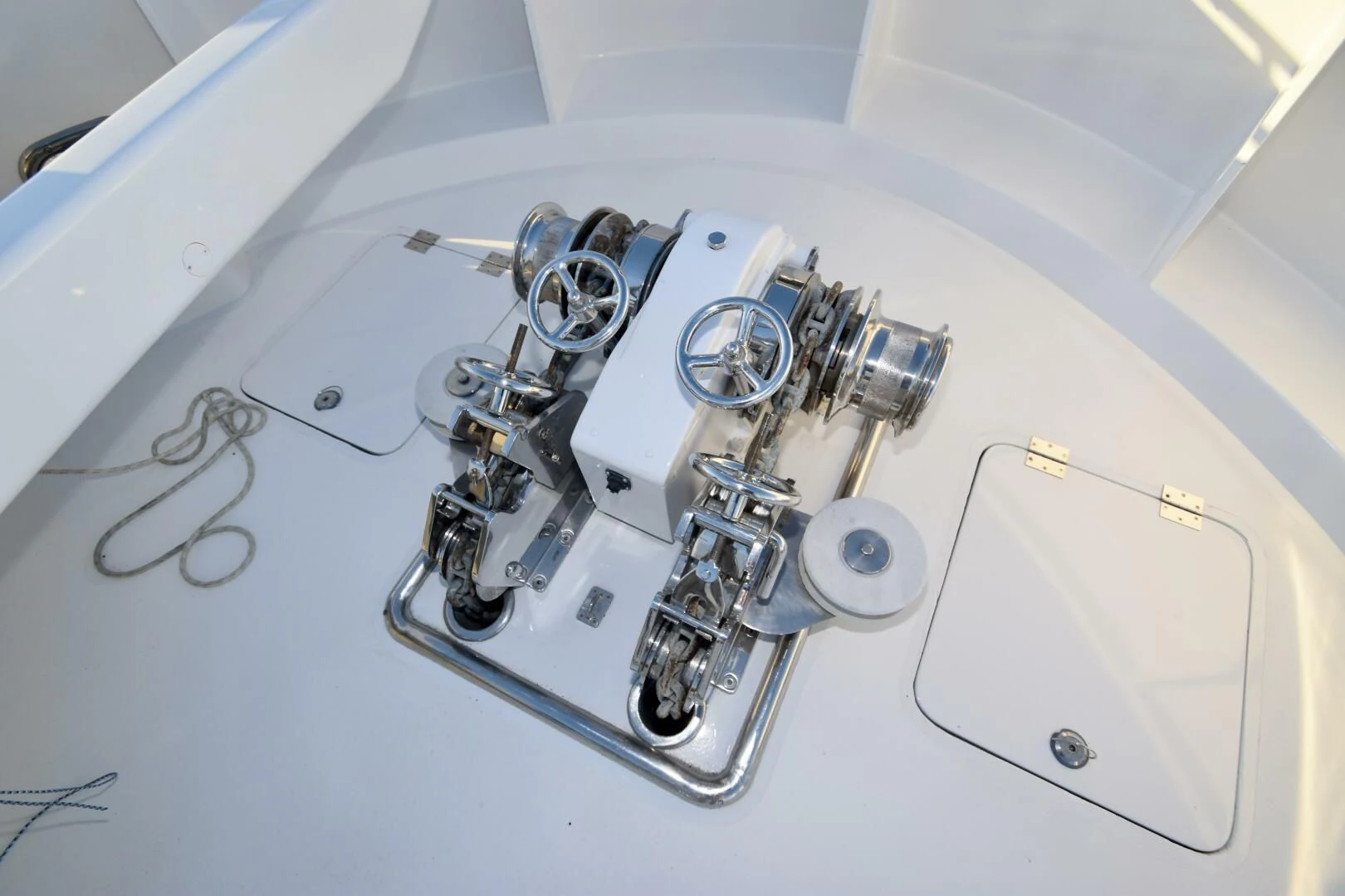 a close-up of a microscope aboard BLUE SEAS Yacht for Sale