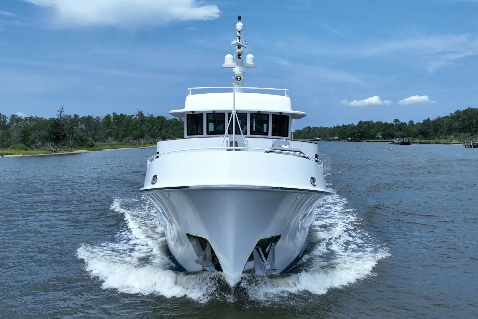 a boat on the water aboard BLUE SEAS Yacht for Sale