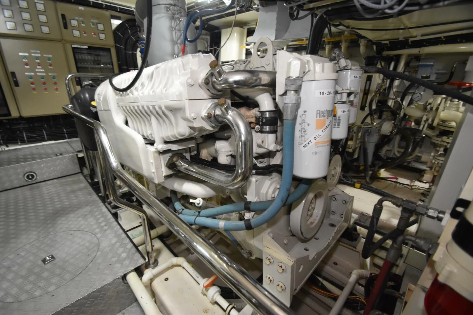 a machine with a large metal cylinder aboard BLUE SEAS Yacht for Sale