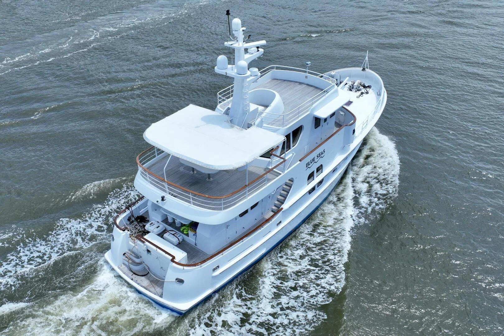 a boat on the water aboard BLUE SEAS Yacht for Sale