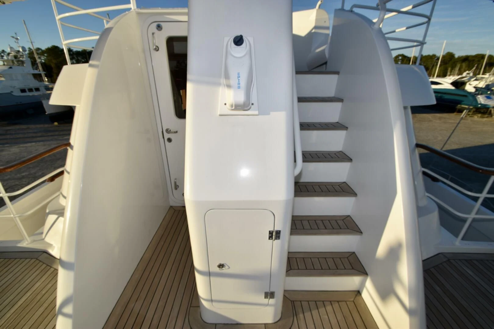 a large white machine on a deck aboard BLUE SEAS Yacht for Sale