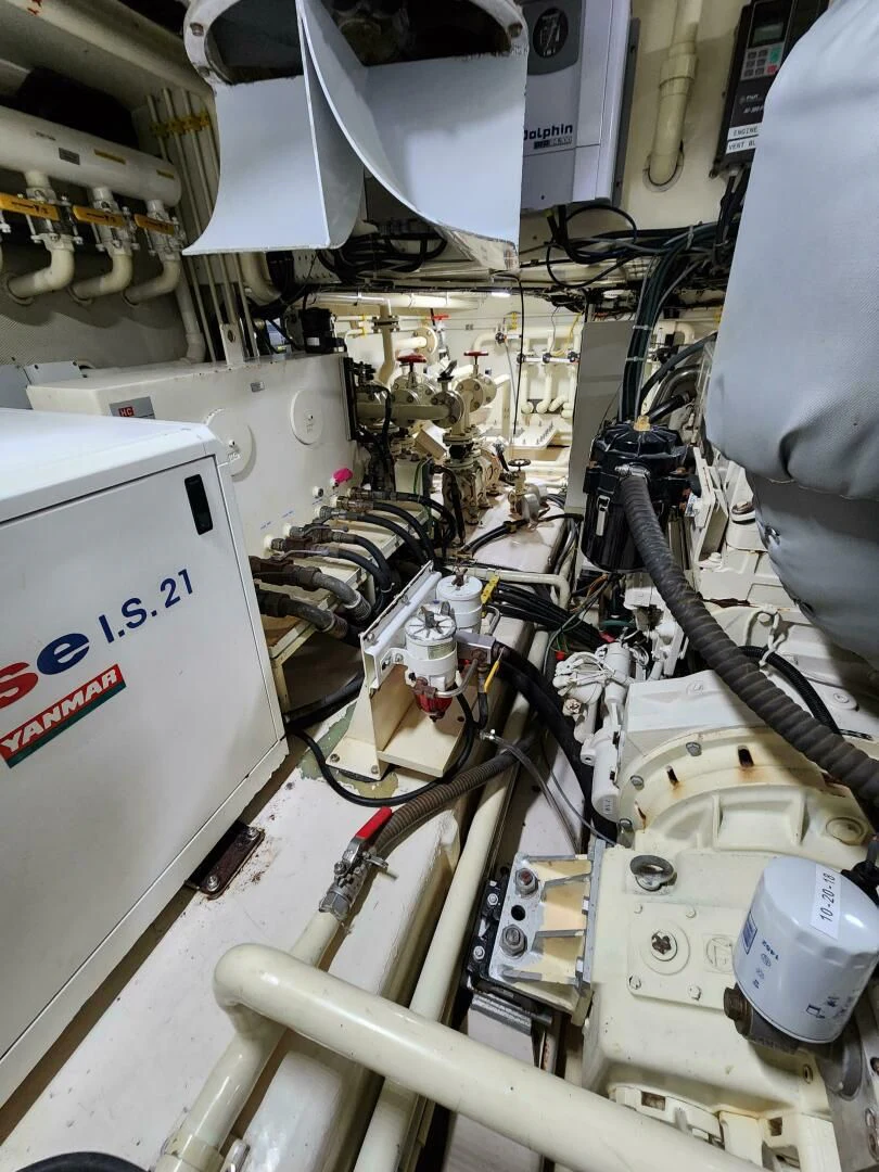 a machine with wires aboard BLUE SEAS Yacht for Sale