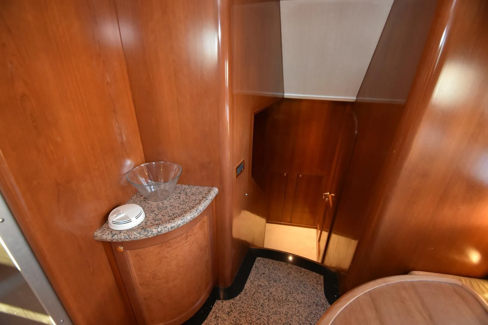 a small room with a toilet aboard BLUE SEAS Yacht for Sale