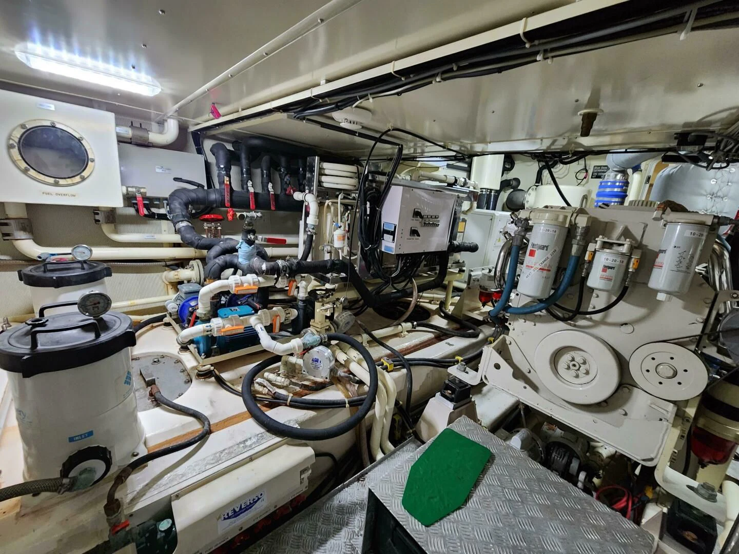 a factory with machinery aboard BLUE SEAS Yacht for Sale