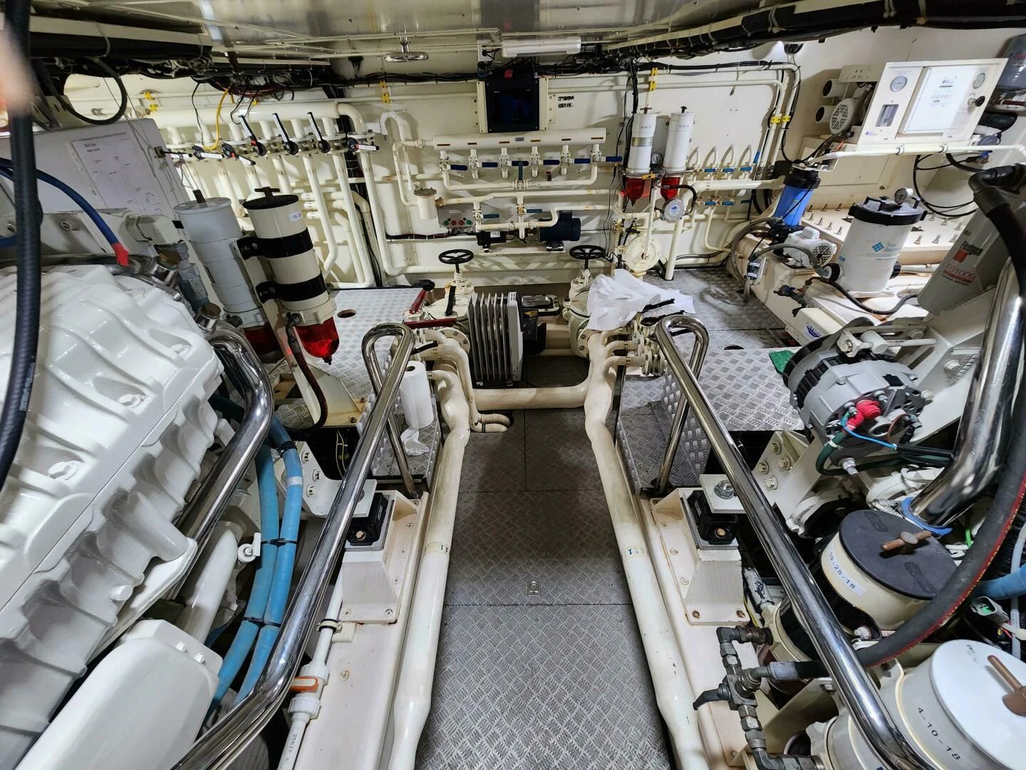 a large room with machinery aboard BLUE SEAS Yacht for Sale