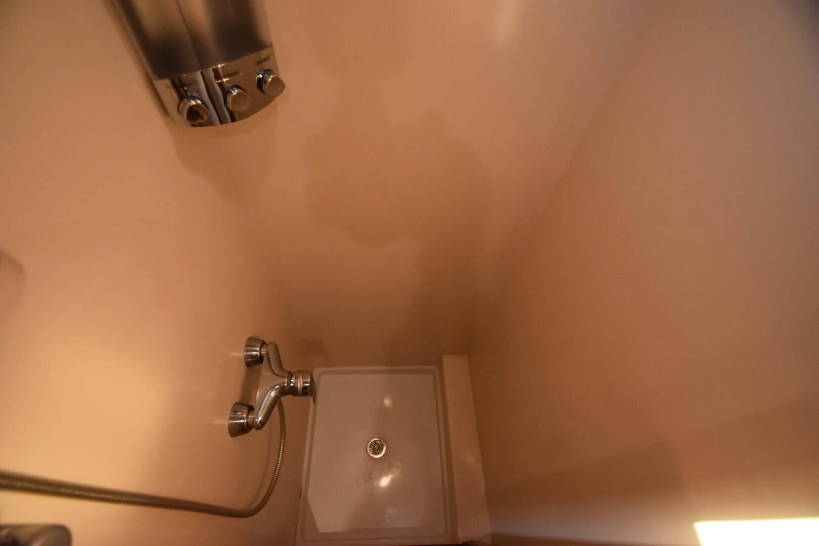 a shower head with a glass door aboard BLUE SEAS Yacht for Sale