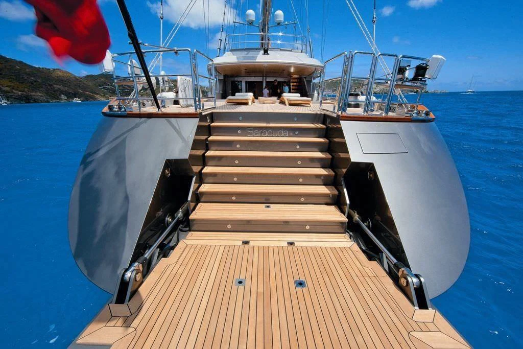 a boat on the water aboard BARACUDA VALLETTA Yacht for Sale