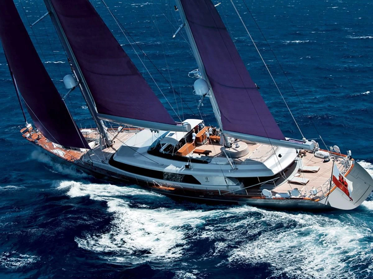 a boat sailing on the sea aboard BARACUDA VALLETTA Yacht for Sale