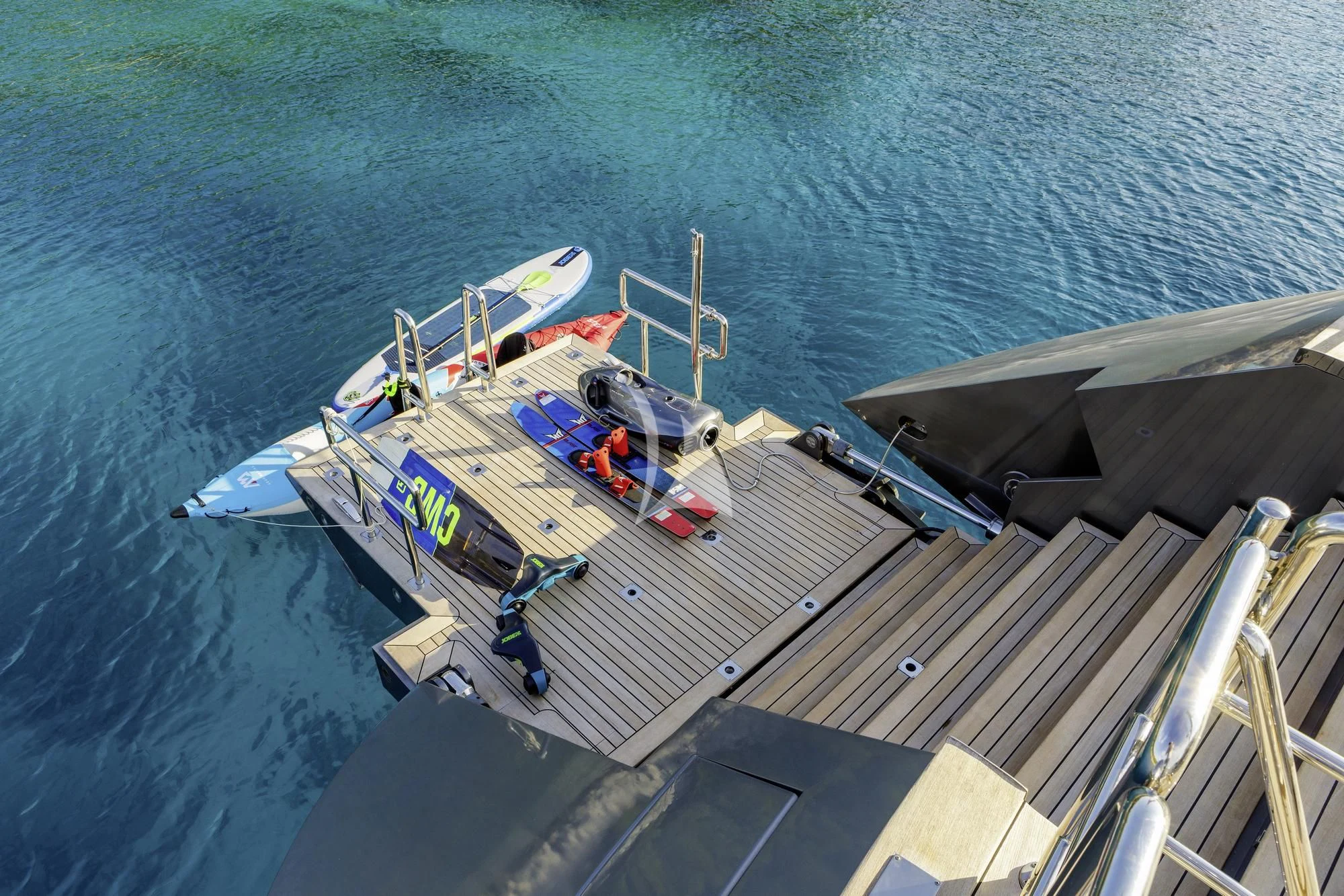 a large ship docked at a port aboard BARACUDA VALLETTA Yacht for Sale