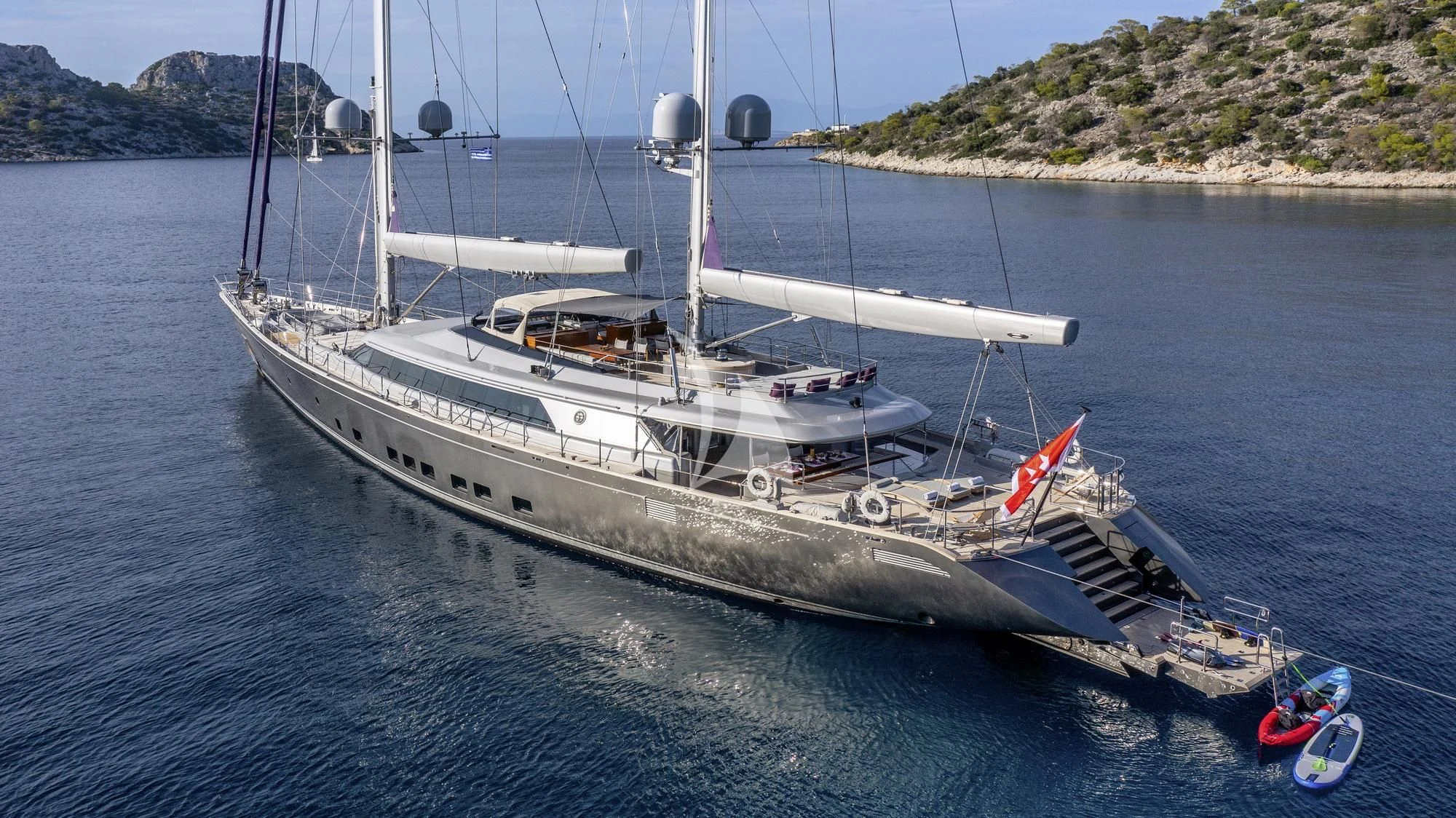 a boat on the water aboard BARACUDA VALLETTA Yacht for Sale