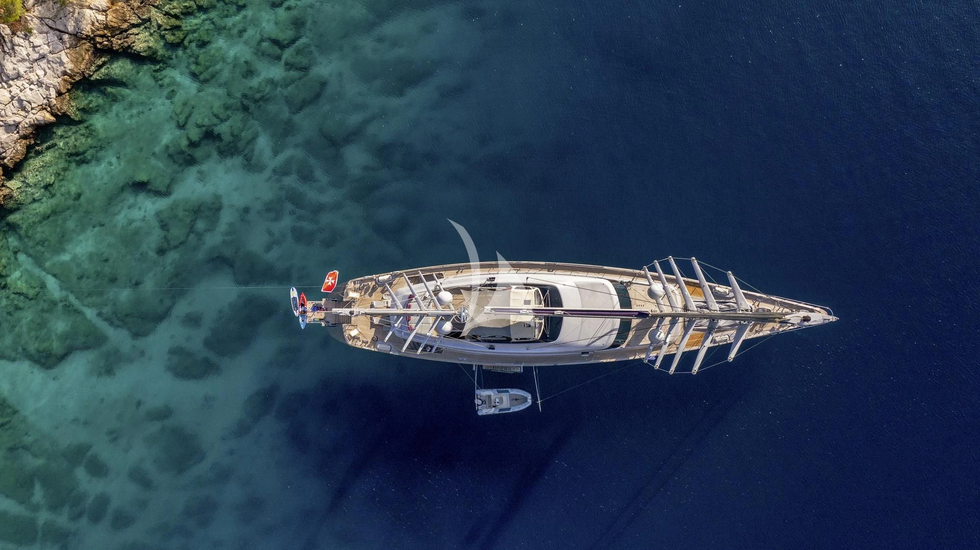 a boat in the water aboard BARACUDA VALLETTA Yacht for Sale