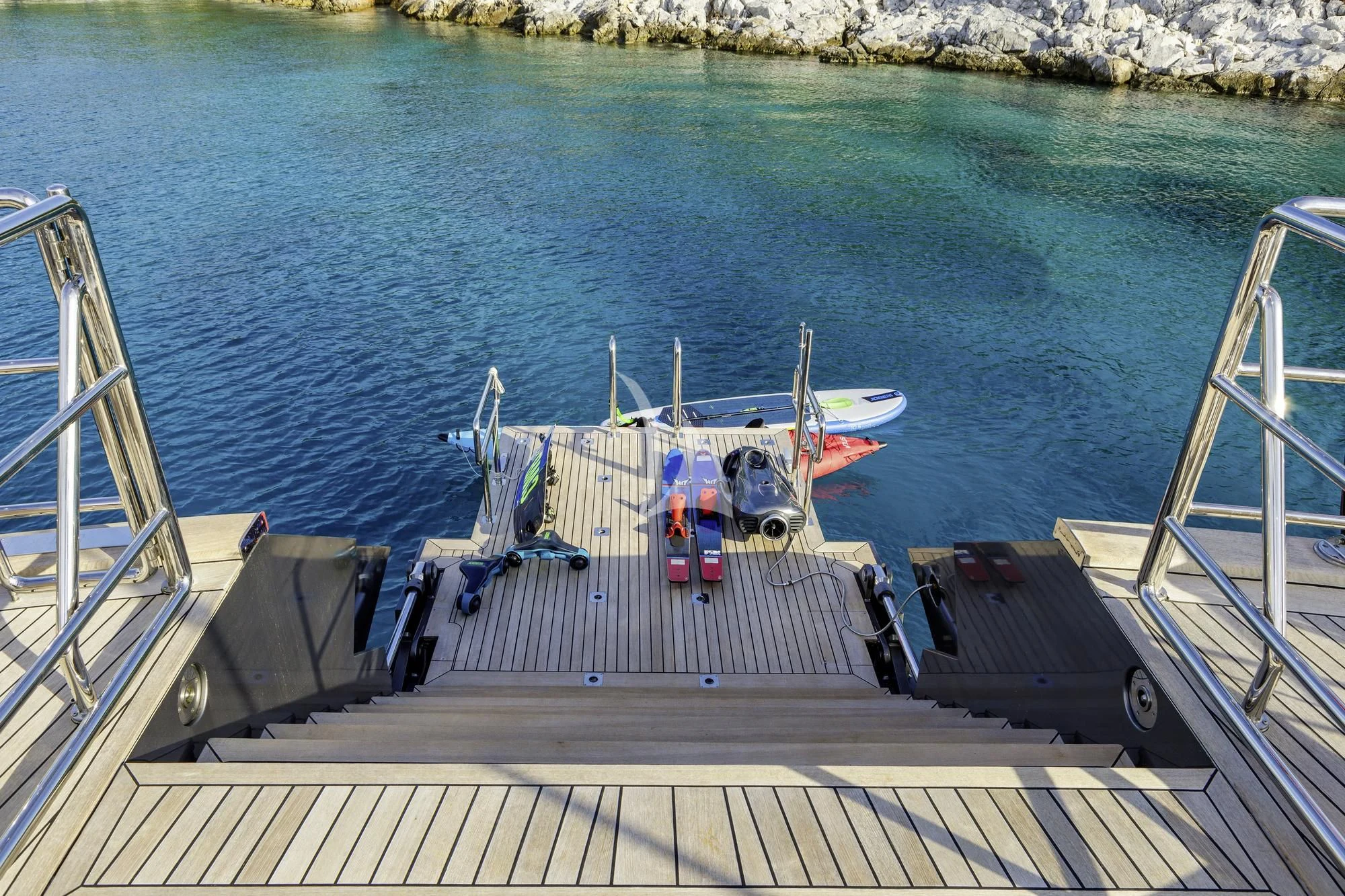 a boat on the water aboard BARACUDA VALLETTA Yacht for Sale