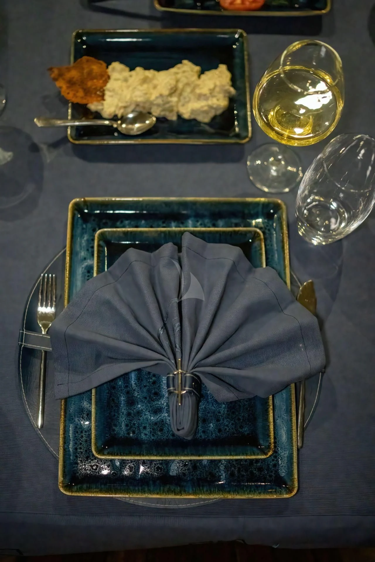 a tray with food and a glass of liquid on it aboard BABYLON Yacht for Sale