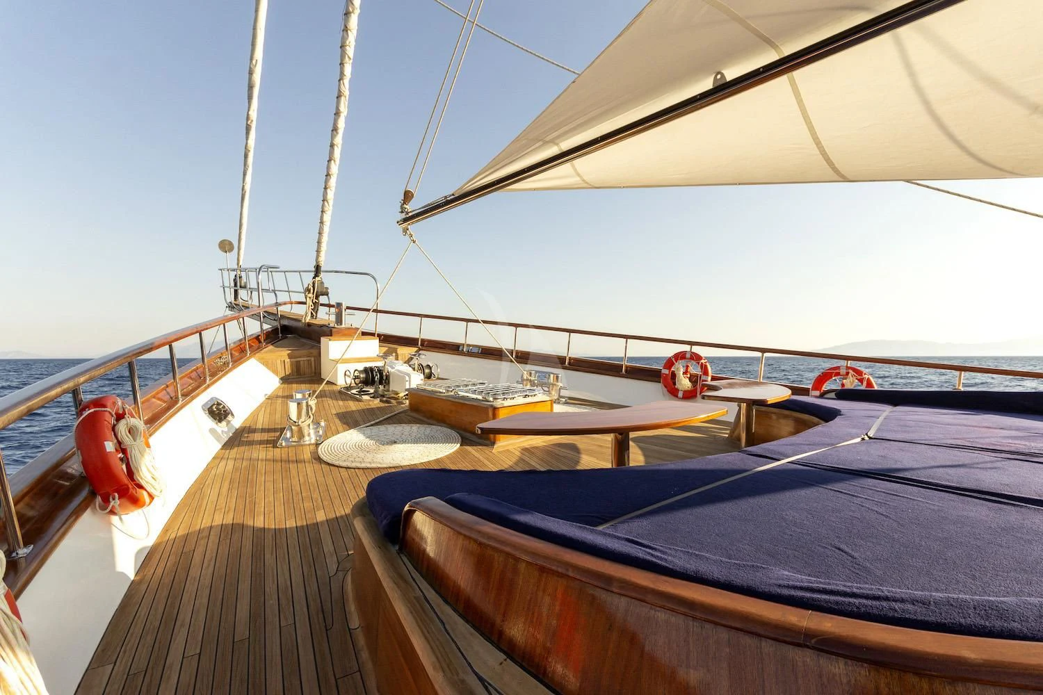 a boat on the water aboard BABYLON Yacht for Sale