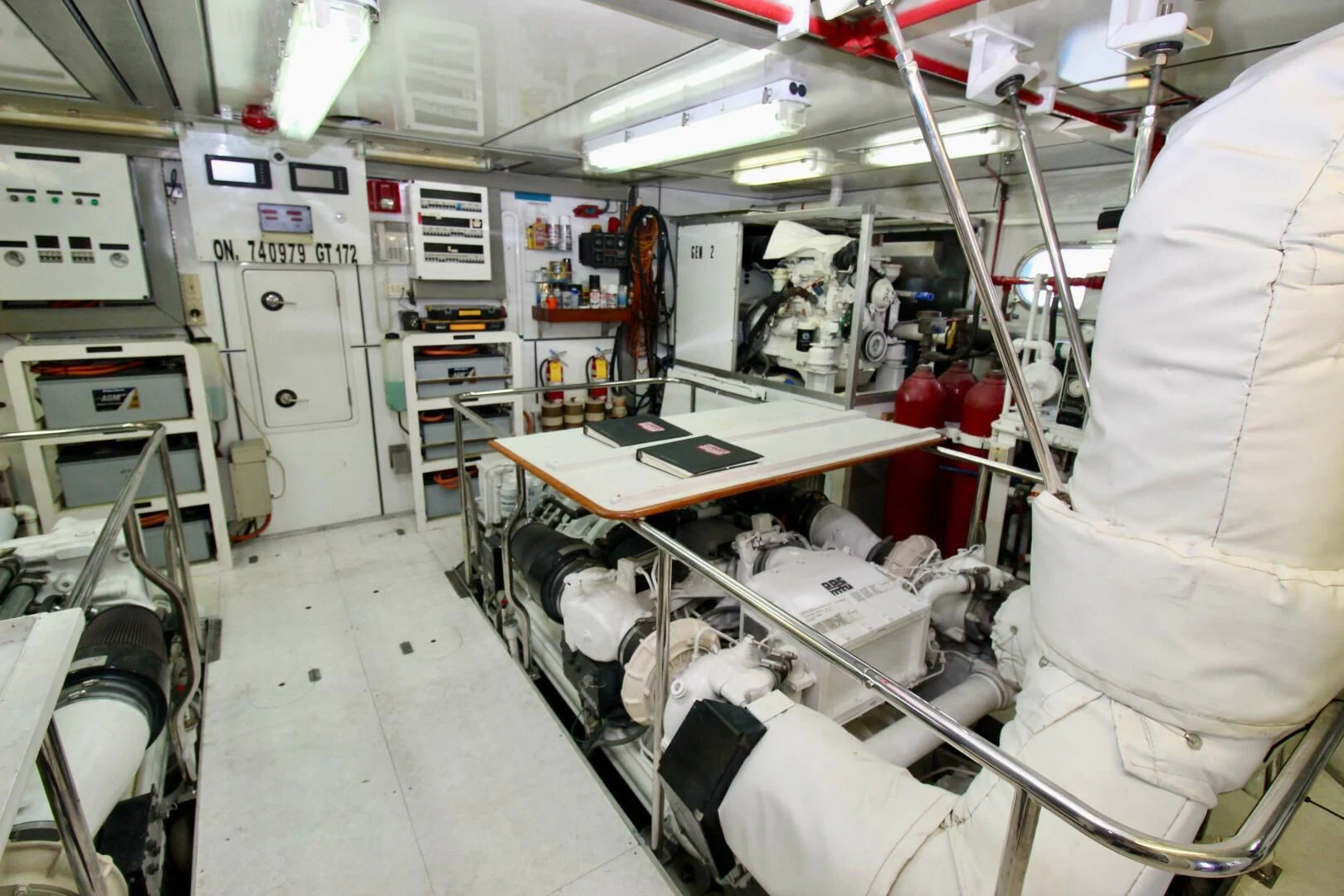 a room with equipment and equipment aboard MY WAY Yacht for Sale