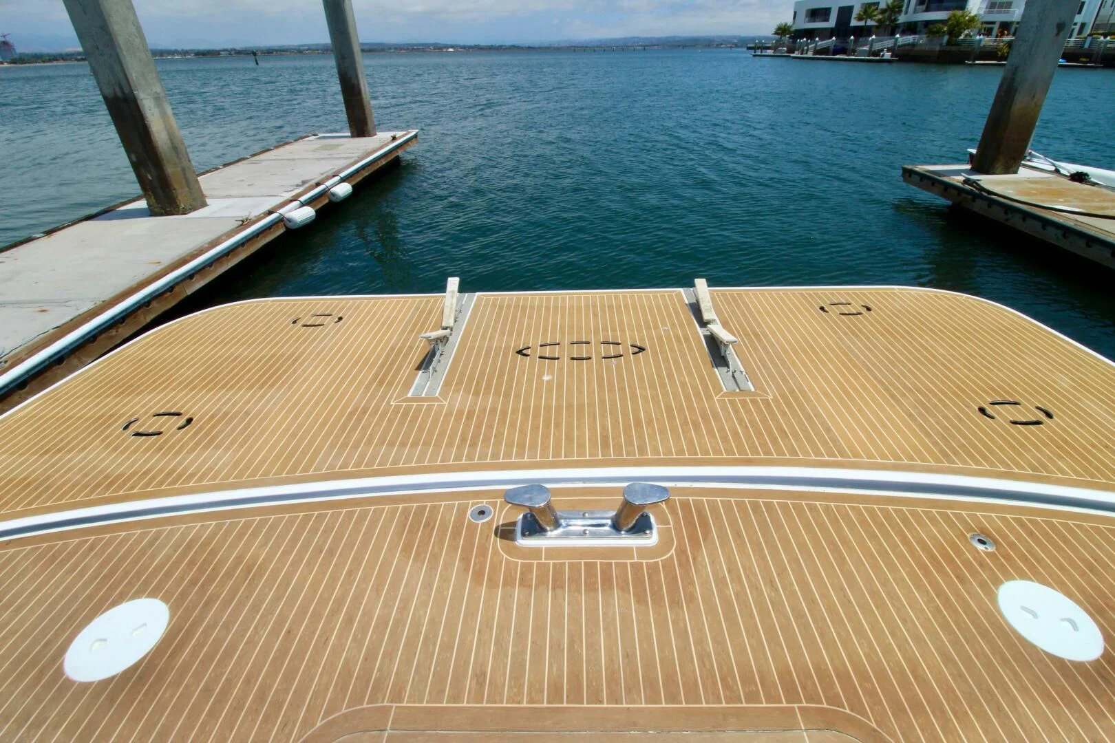 a wooden boat on the water aboard MY WAY Yacht for Sale