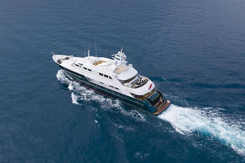 a boat on the water aboard SIERRA 2 Yacht for Sale
