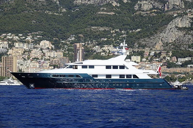 a large boat in the water aboard SIERRA 2 Yacht for Sale