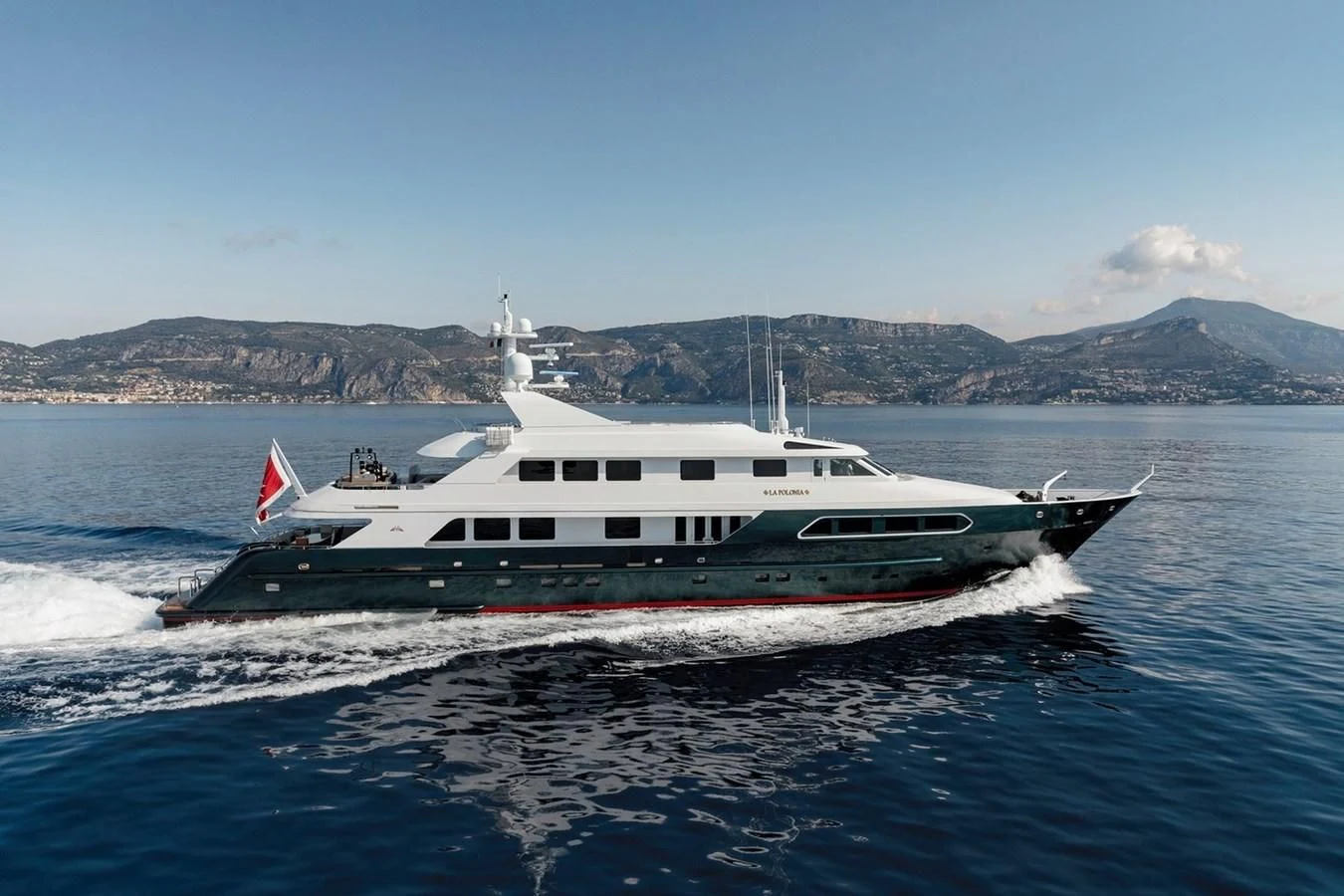 a boat on the water aboard SIERRA 2 Yacht for Sale