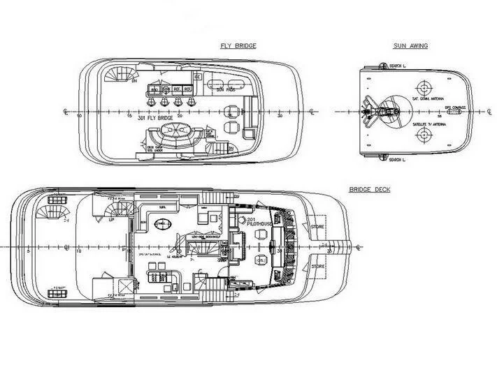 diagram aboard MOCEAN Yacht for Sale
