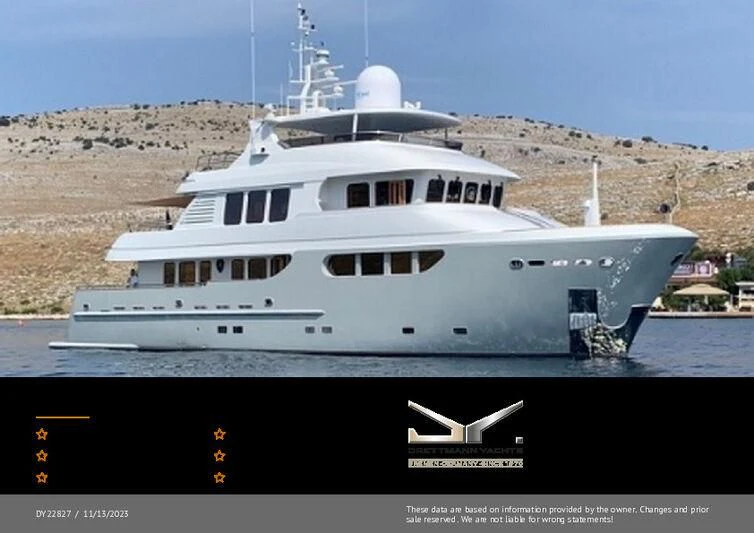 a large ship in the water aboard MOCEAN Yacht for Sale