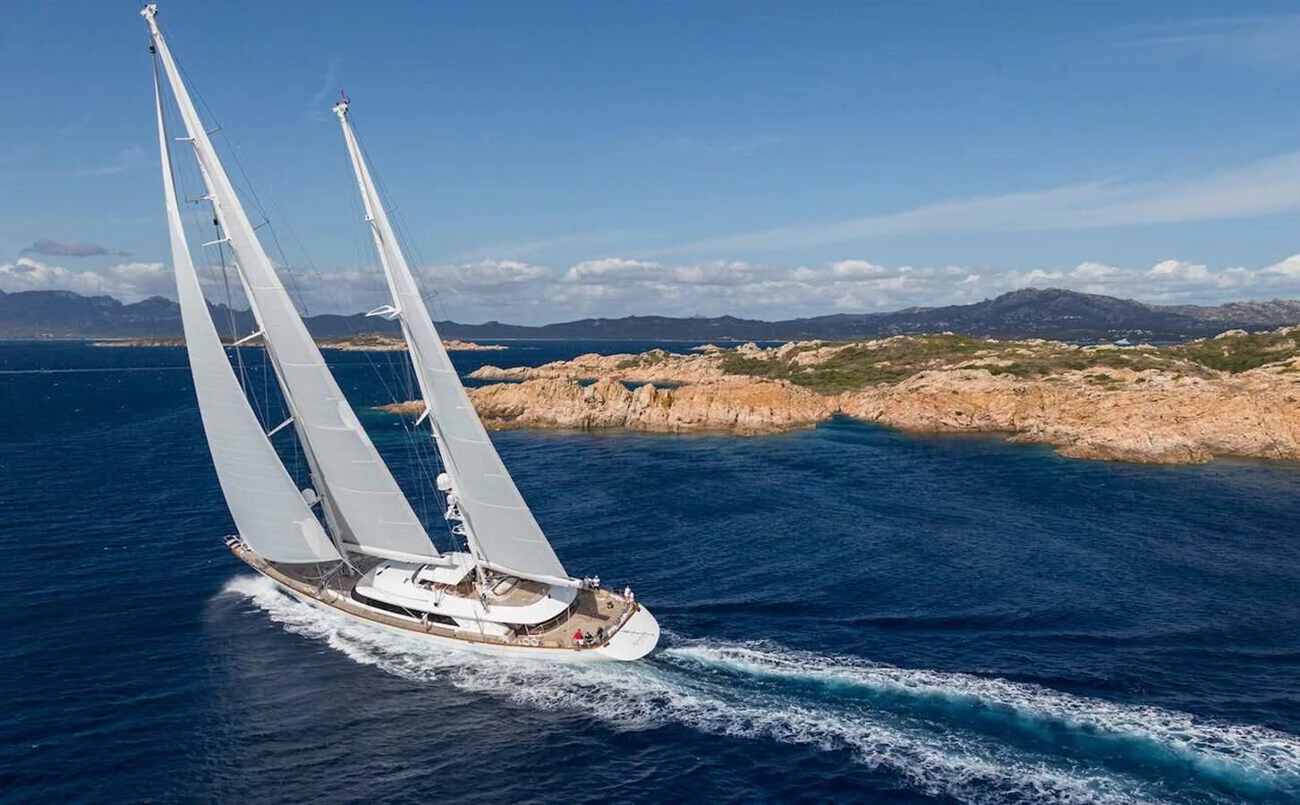 a sailboat on the water aboard ROSEHEARTY Yacht for Charter
