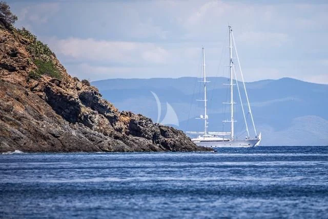 a boat on the water aboard ROSEHEARTY Yacht for Charter