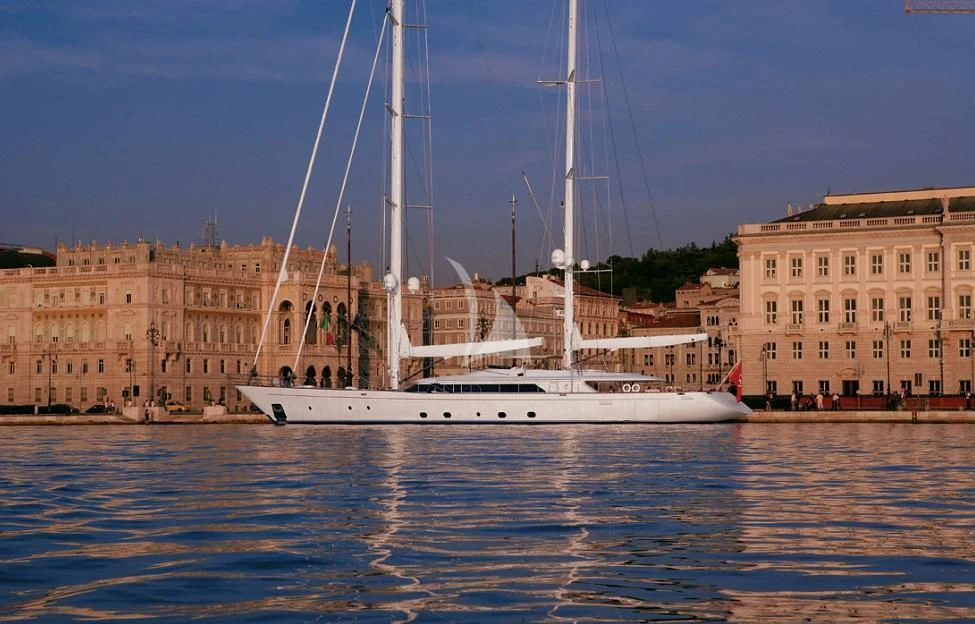 a boat on the water aboard ROSEHEARTY Yacht for Charter