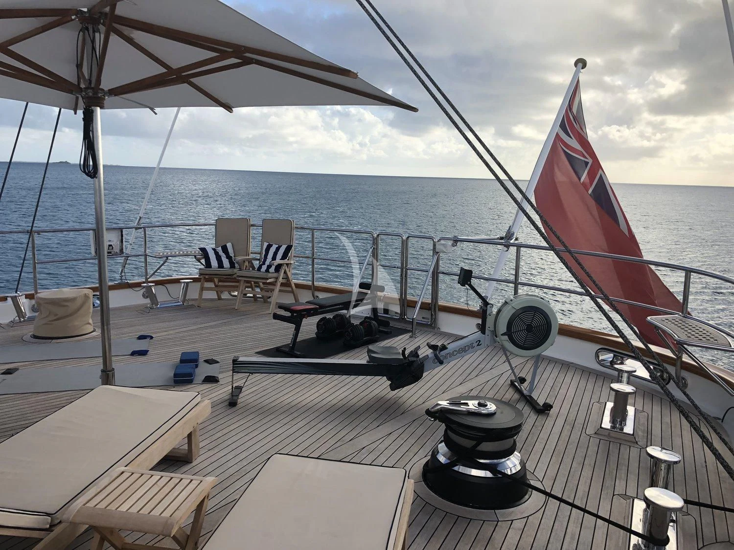 a boat on the water aboard ROSEHEARTY Yacht for Charter