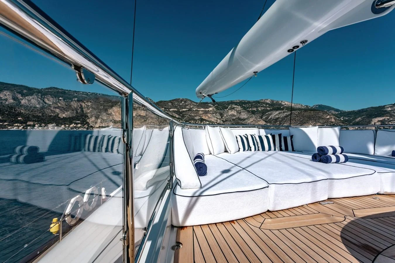 a boat on the water aboard ROSEHEARTY Yacht for Charter