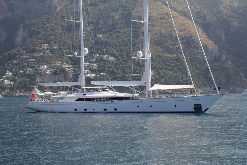 a boat on the water aboard ROSEHEARTY Yacht for Charter