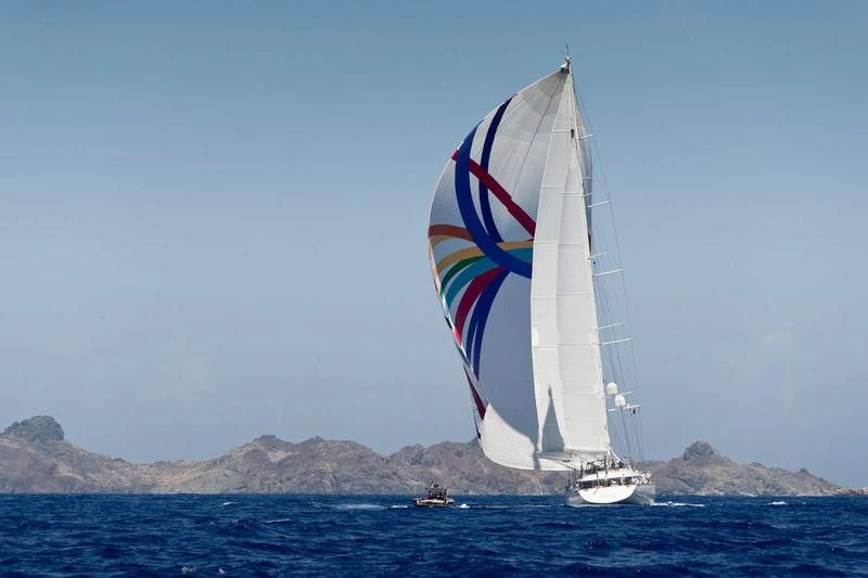 a sailboat on the water aboard ROSEHEARTY Yacht for Charter