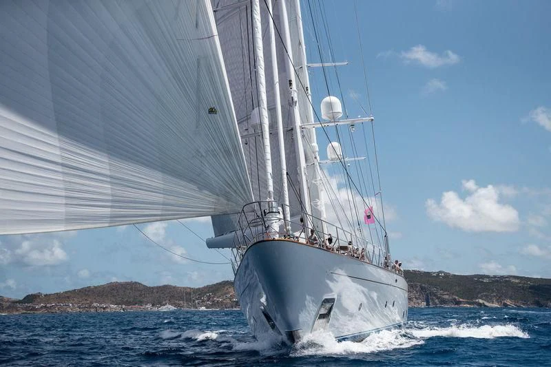 a sailboat on the water aboard ROSEHEARTY Yacht for Charter
