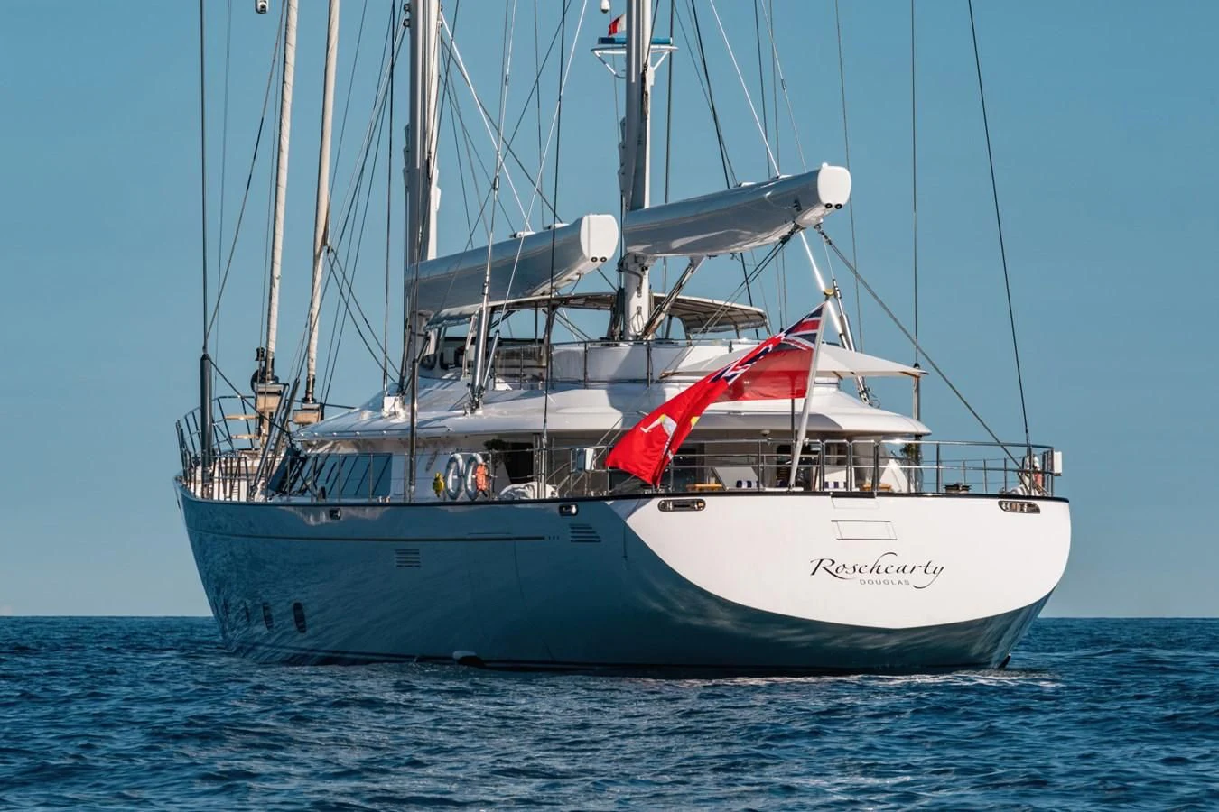 a boat in the water aboard ROSEHEARTY Yacht for Charter