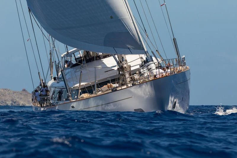 a boat on the water aboard ROSEHEARTY Yacht for Charter