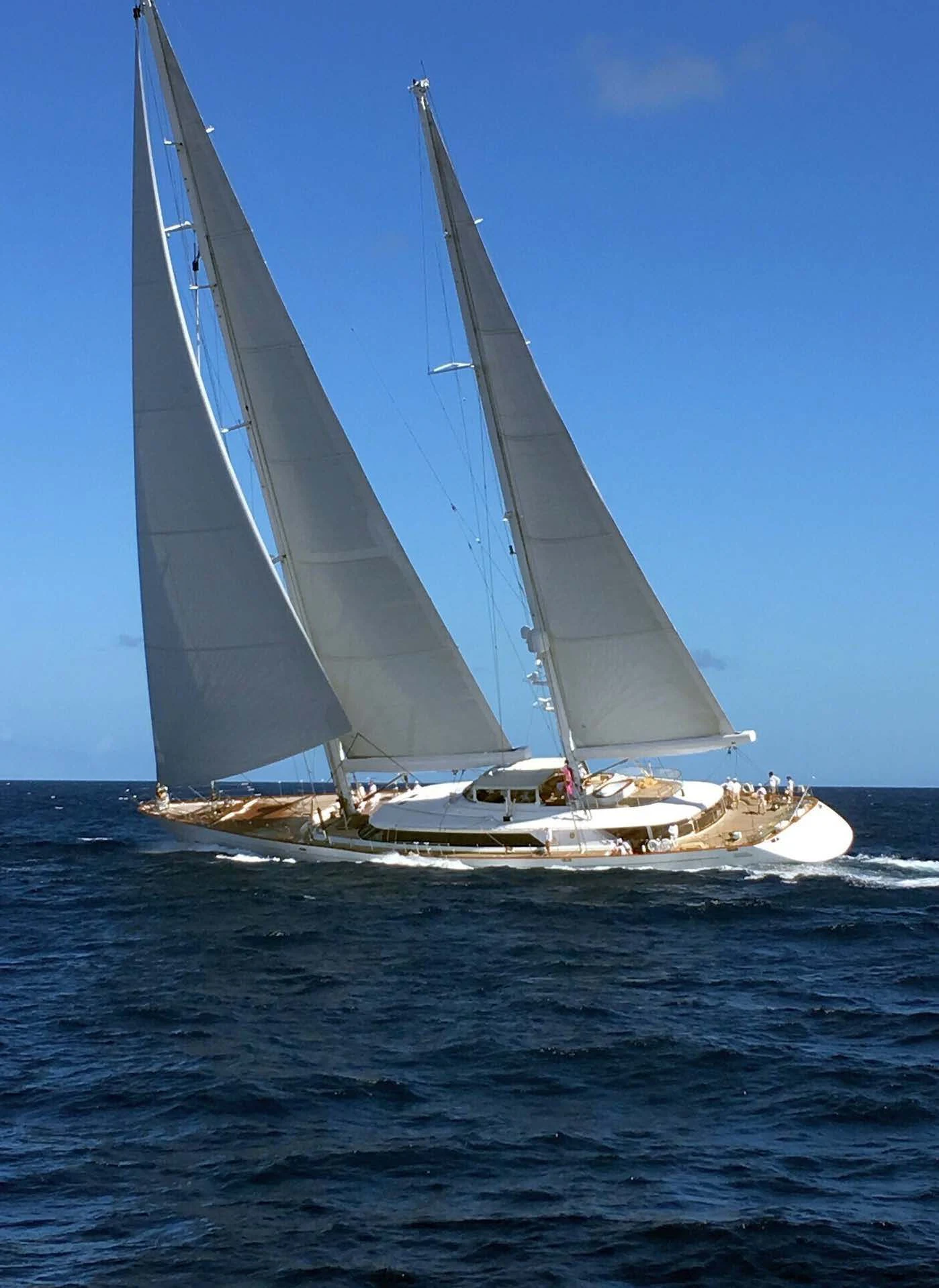 a sailboat on the water aboard ROSEHEARTY Yacht for Charter