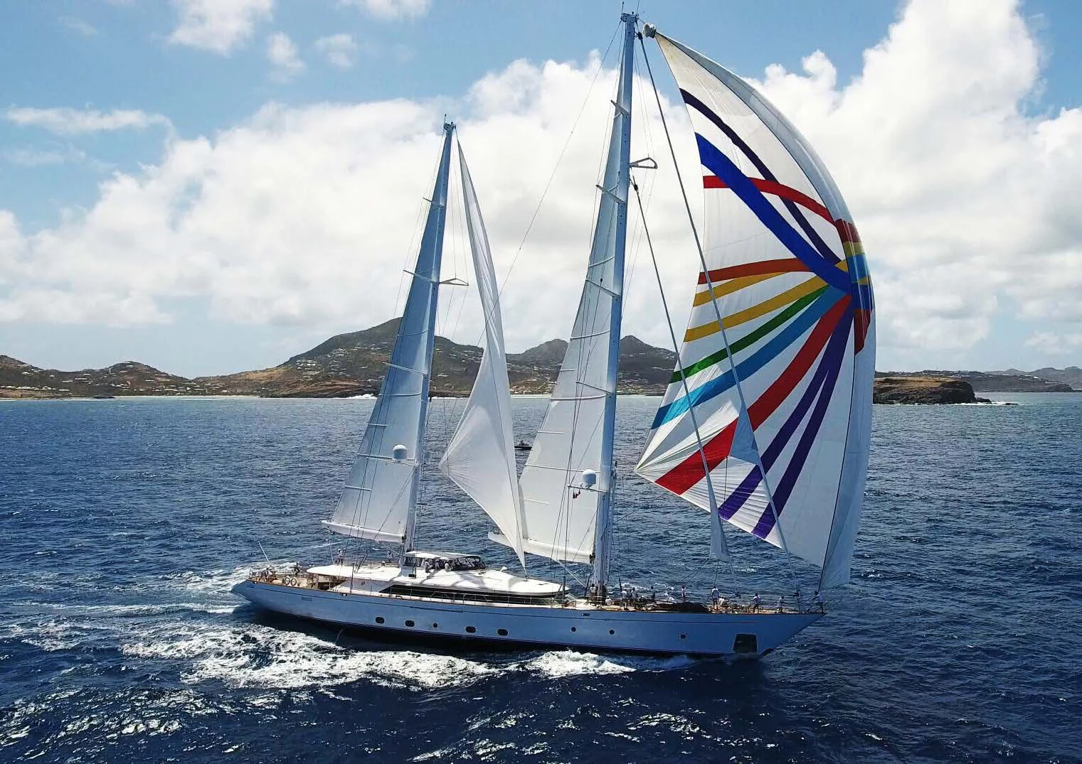 a sailboat on the water aboard ROSEHEARTY Yacht for Charter
