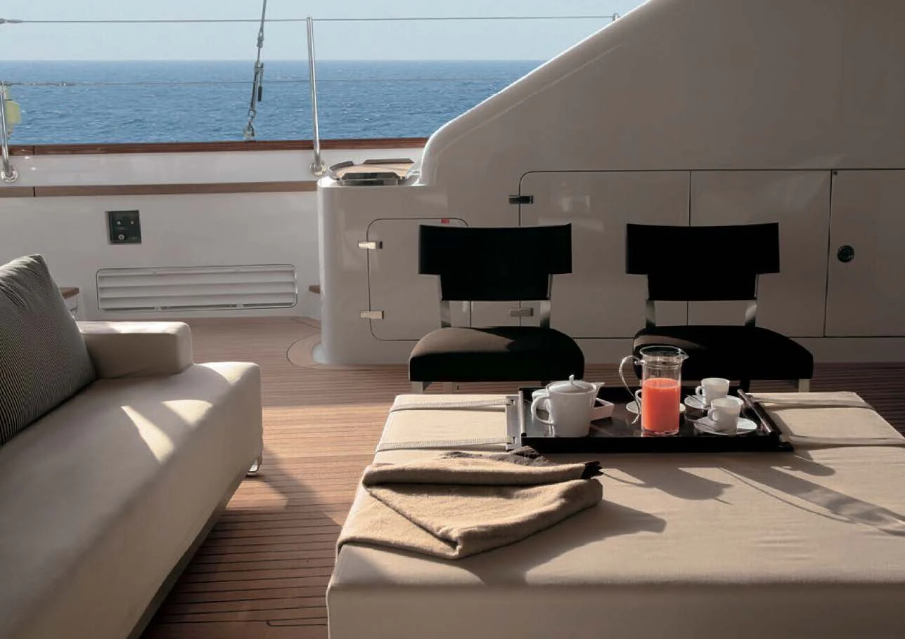 a boat on the water aboard ROSEHEARTY Yacht for Charter